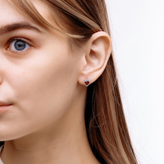 Срібні сережки &amp;quot;Серце&amp;quot; - 3