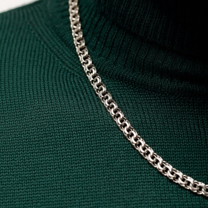 Серебряная цепочка "Бисмарк плоский"