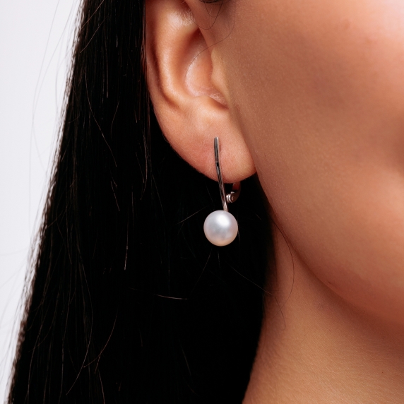 Stříbrné náušnice „Jiskry noci“ - 1