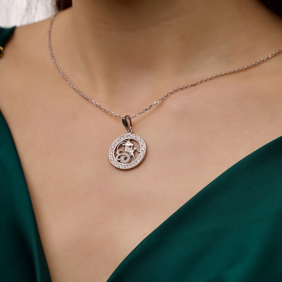 Серебряный подвес &amp;quot;Козерог&amp;quot; - 1