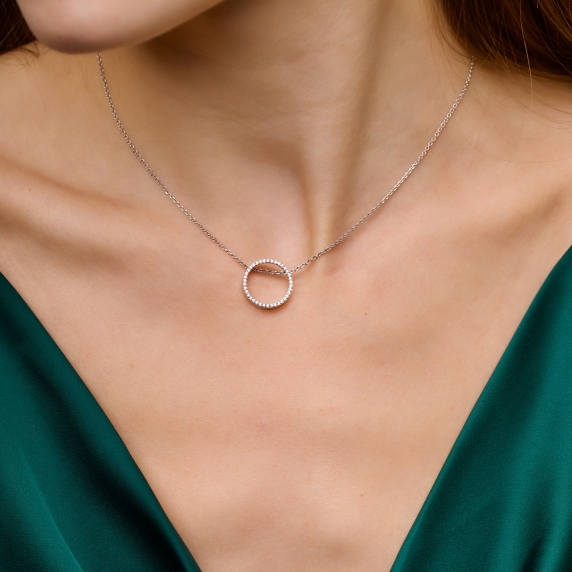 Серебряное колье &amp;quot;Луна&amp;quot; - 5