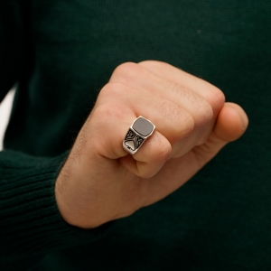 Срібний перстень "Піка"