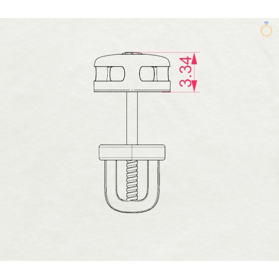 Zlaté náušnice «Okouzlení» - 4