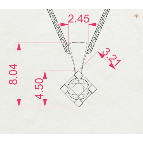 Zlatý náhrdelník «Něžnost» - 4