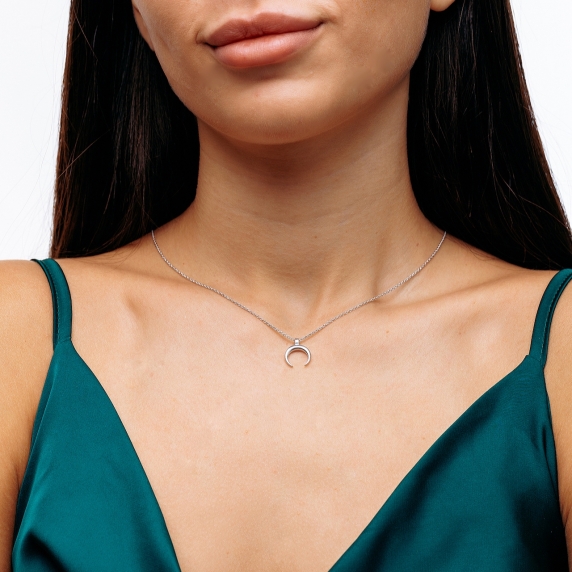 Silver necklace &amp;quot;Moon&amp;quot; - 4