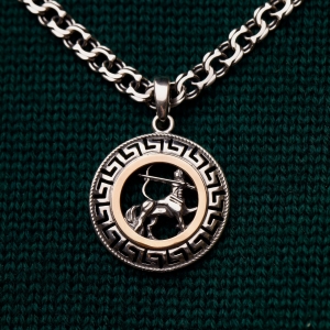 Серебряный подвес "Стрелец"