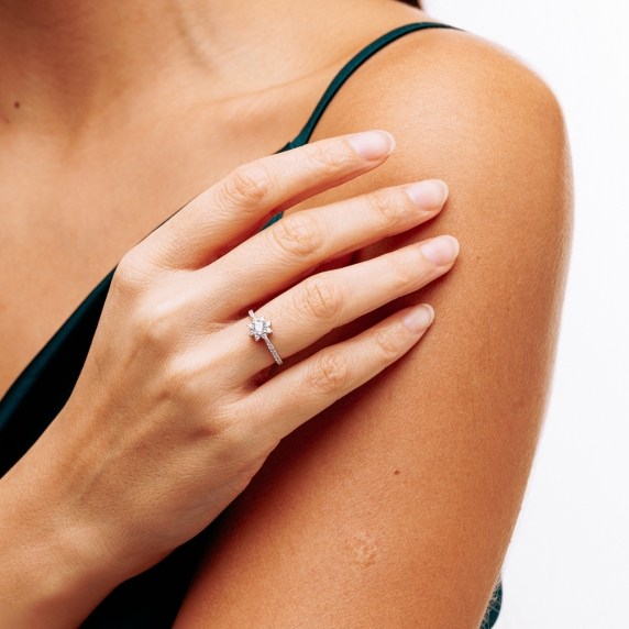 Срібна каблучка &amp;quot;Квітка&amp;quot; - 2