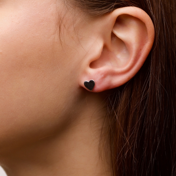 Silver earrings &amp;quot;Heart&amp;quot; - 1