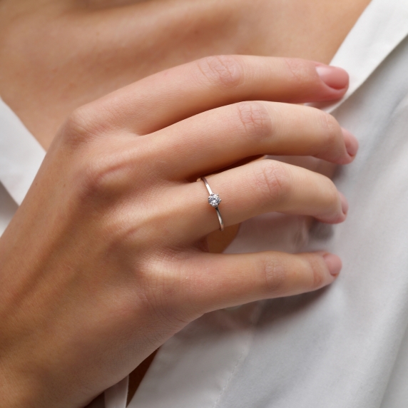 Stříbrný prsten &amp;quot;Fleur&amp;quot; - 1