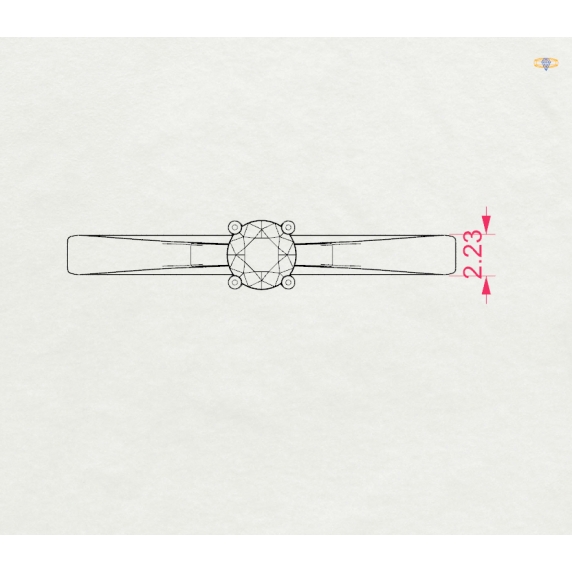Zlatý prsten „Luminessa“ - 4
