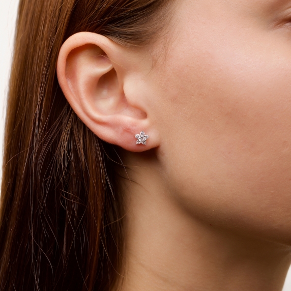 Срібні пусети &amp;quot;Квіти&amp;quot; - 1