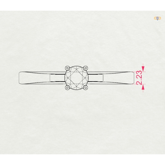 Золоте кільце «Люмінесса» - 8