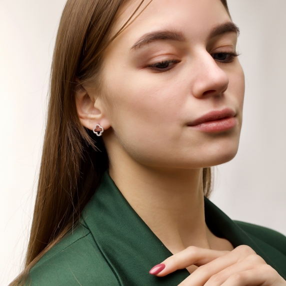 Серебряные серьги &amp;quot;Cloveria&amp;quot; - 4