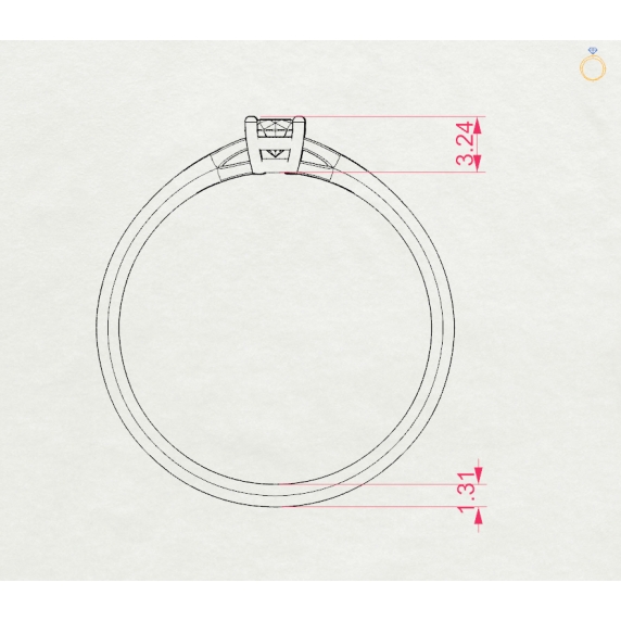 Gold Ring “Luminessa” - 4