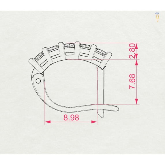 Золотые серьги «Фантазия» - 5