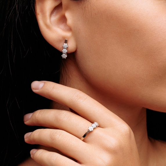 Silver earrings &amp;quot;Delight&amp;quot; - 5