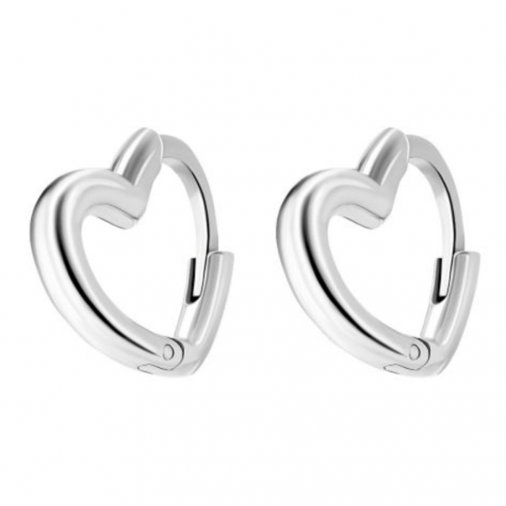 Серебряные серьги &amp;quot;Сердце&amp;quot; - 4