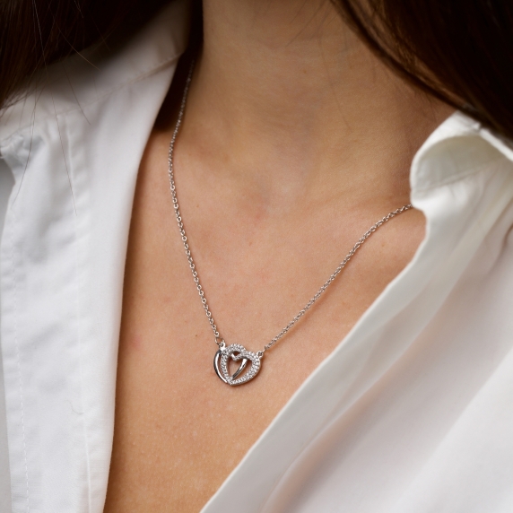 Серебряное колье &amp;quot;Сердце&amp;quot; - 2