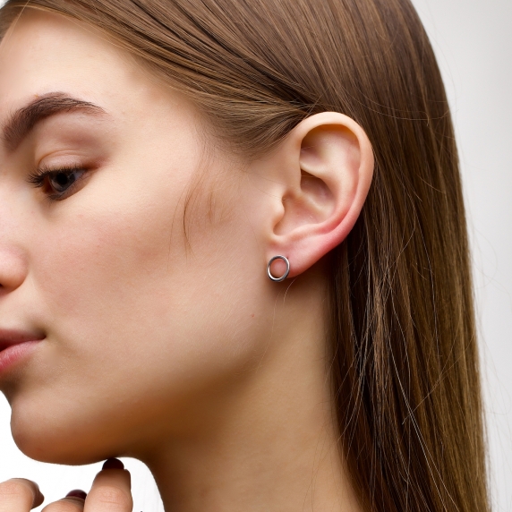 Silver earrings &amp;quot;Secret&amp;quot; - 2