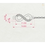Gold bracelet &amp;quot;Infinity&amp;quot; - 4