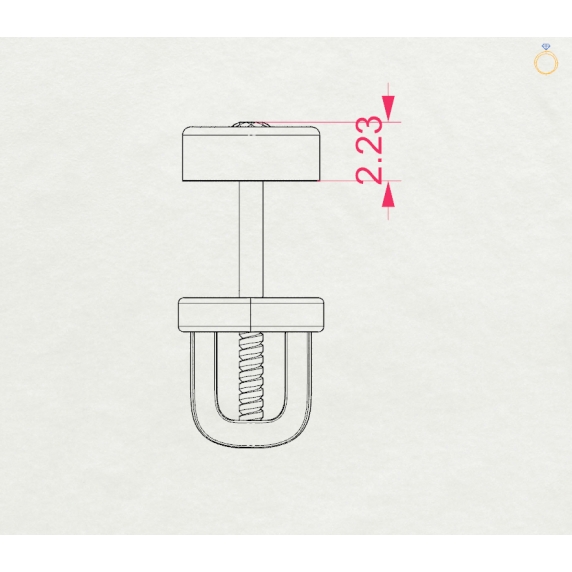 Zlaté náušnice «Něžnost» - 4