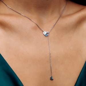 Срібне кольє "Серце"