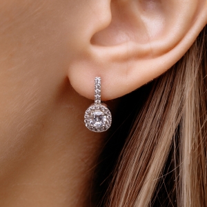 Срібні сережки "Лунара"