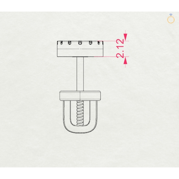 Золотые серьги «Блеск» - 4