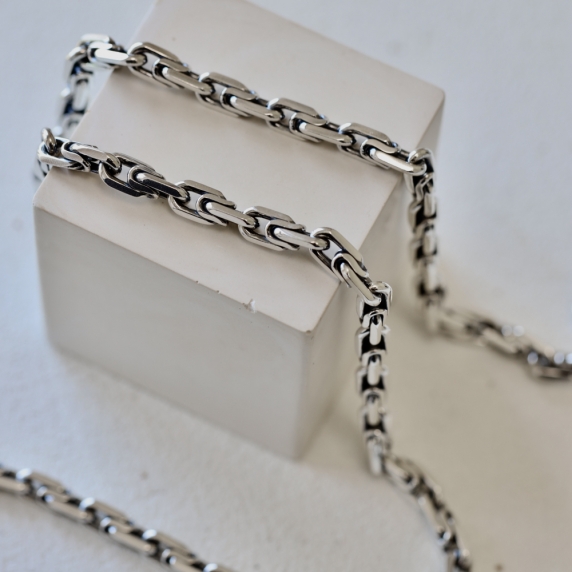 Серебряная цепочка &amp;quot;Двойной якорь&amp;quot; - 7