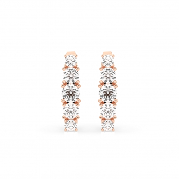 Zlaté náušnice «Rytmus» - 3