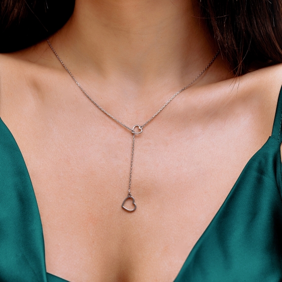 Silver necklace &amp;quot;Heart&amp;quot; - 4