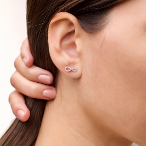 Срібні сережки "Нескінченність"