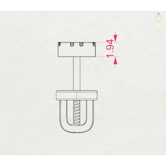 Gold Earrings «Elegy» - 4