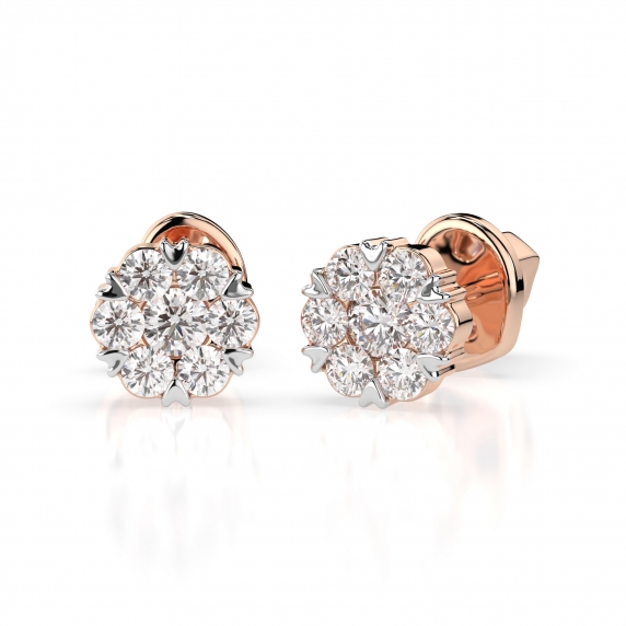 Gold Earrings «Elegance» - 1