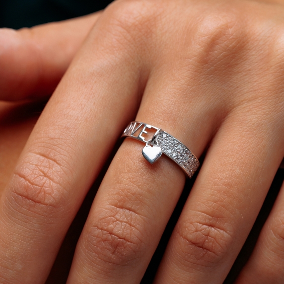 Срібна каблучка &amp;quot;Кохання&amp;quot; - 2