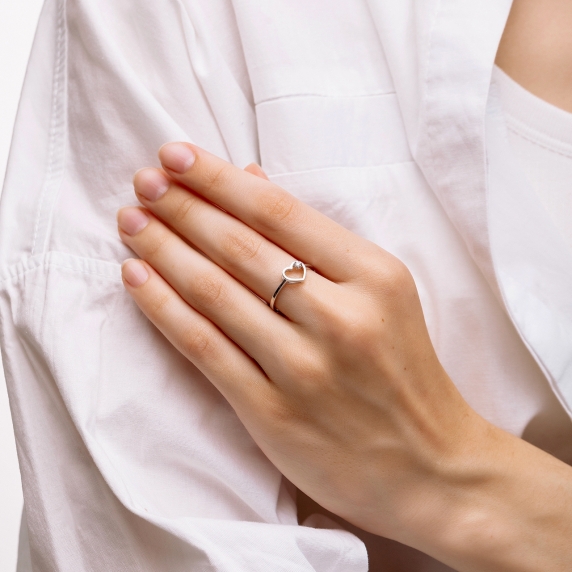 Срібна каблучка &amp;quot;Серце&amp;quot; - 3