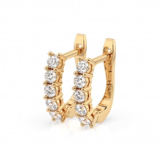 Gold Earrings «Fantasy» - 1