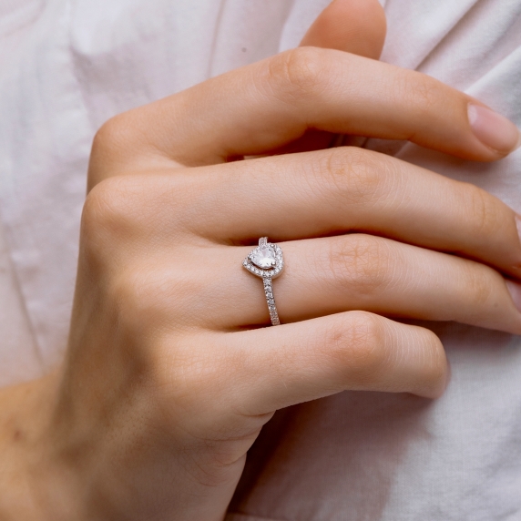 Silver ring &amp;quot;Heart&amp;quot; - 3