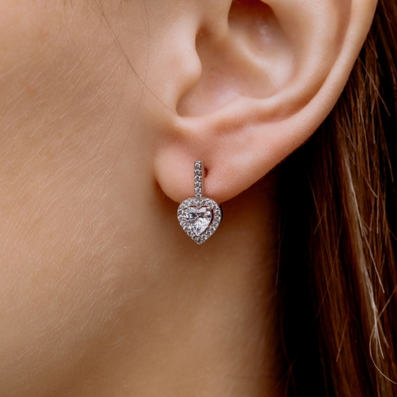 Срібні сережки &amp;quot;Серце&amp;quot; - 1