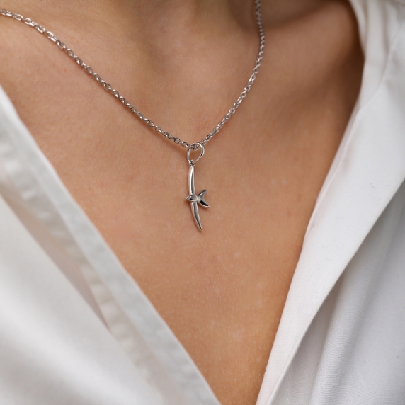 Silver pendant &amp;quot;Swallow&amp;quot; - 2