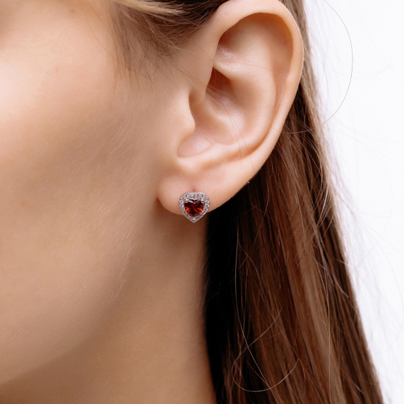 Срібні сережки &amp;quot;Серце&amp;quot; - 1