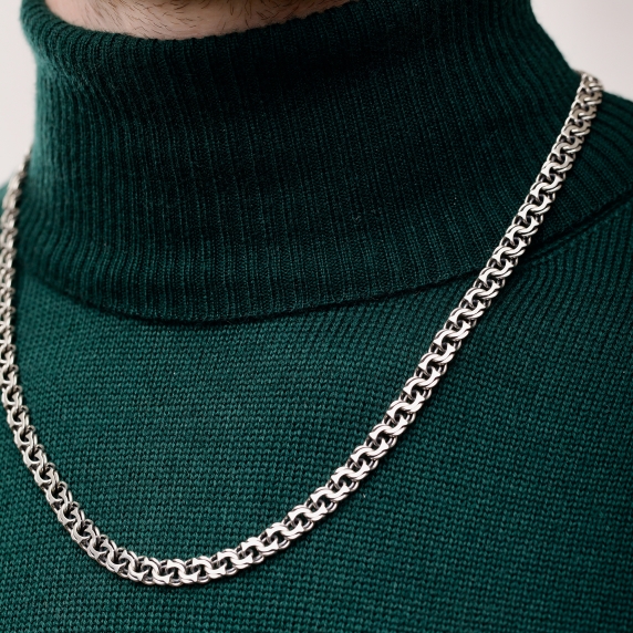 Серебряная цепочка &amp;quot;Бисмарк&amp;quot; - 4