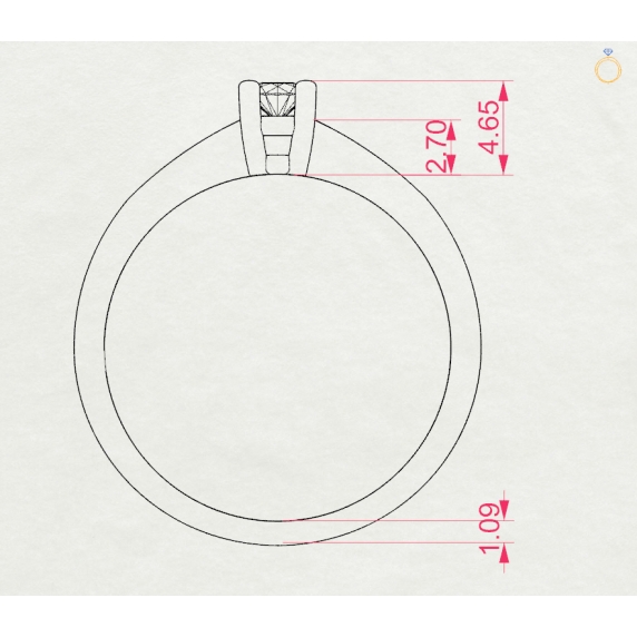 Zlatý prsten «Elegance» - 4