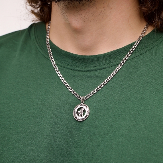 Серебряный подвес &amp;quot;Лев&amp;quot; - 3