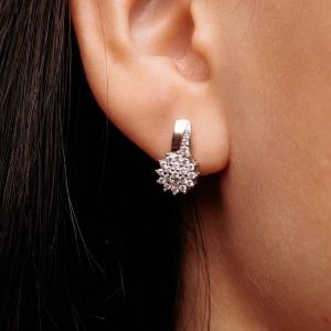 Серебряные серьги "Нежность"