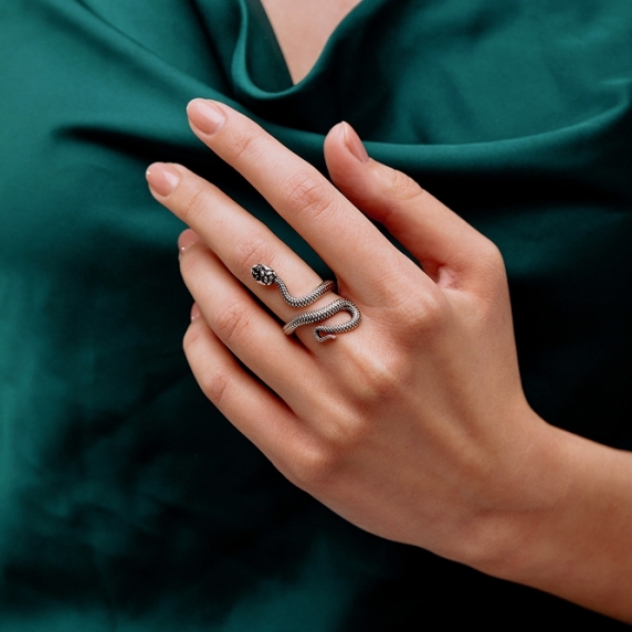 Срібна каблучка &amp;quot;Змія&amp;quot; - 3