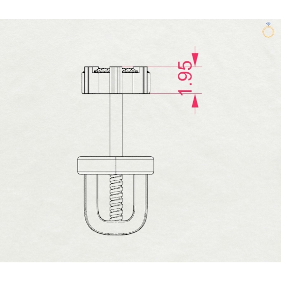 Золоті сережки «Витонченість» - 5