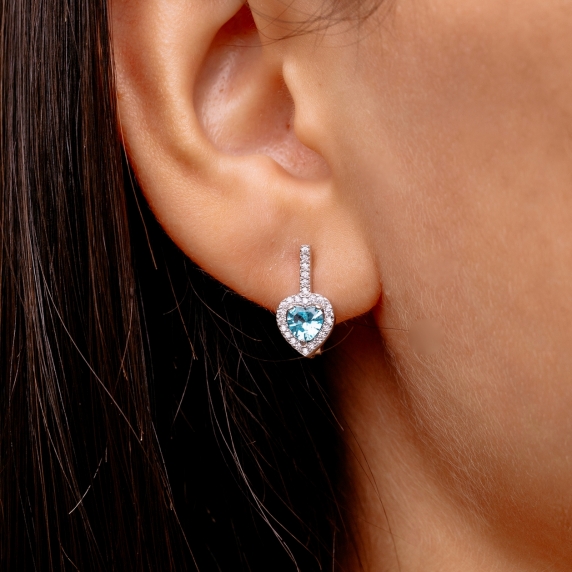 Stříbrné náušnice &amp;quot;Srdce&amp;quot; - 2