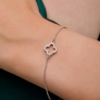Silver bracelet &amp;quot;Cloveria&amp;quot; - 2