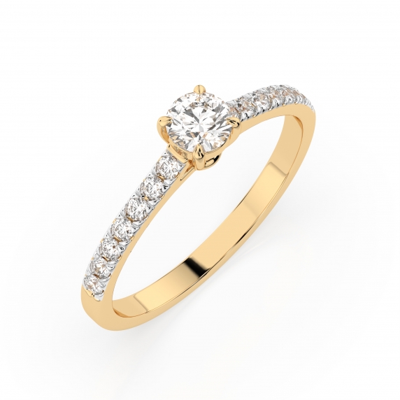 Gold Ring «Light» - 1